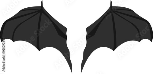 Bat Wing Illustration photo