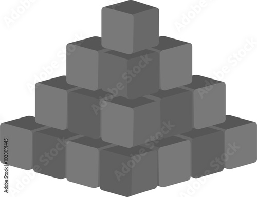 black coconut charcoal briquettes