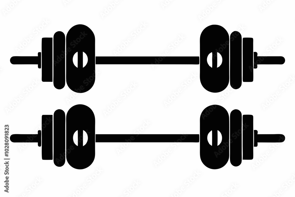 barbell icon, dumbbell silhouette vector
barbell icon, dumbbell silhouette vector