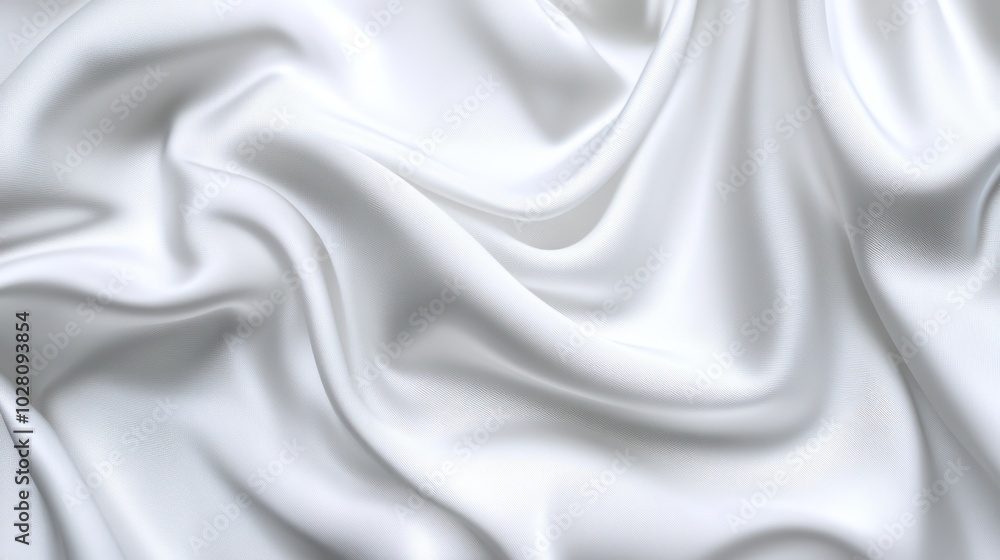 White Silk Drapery White Silk Drapery