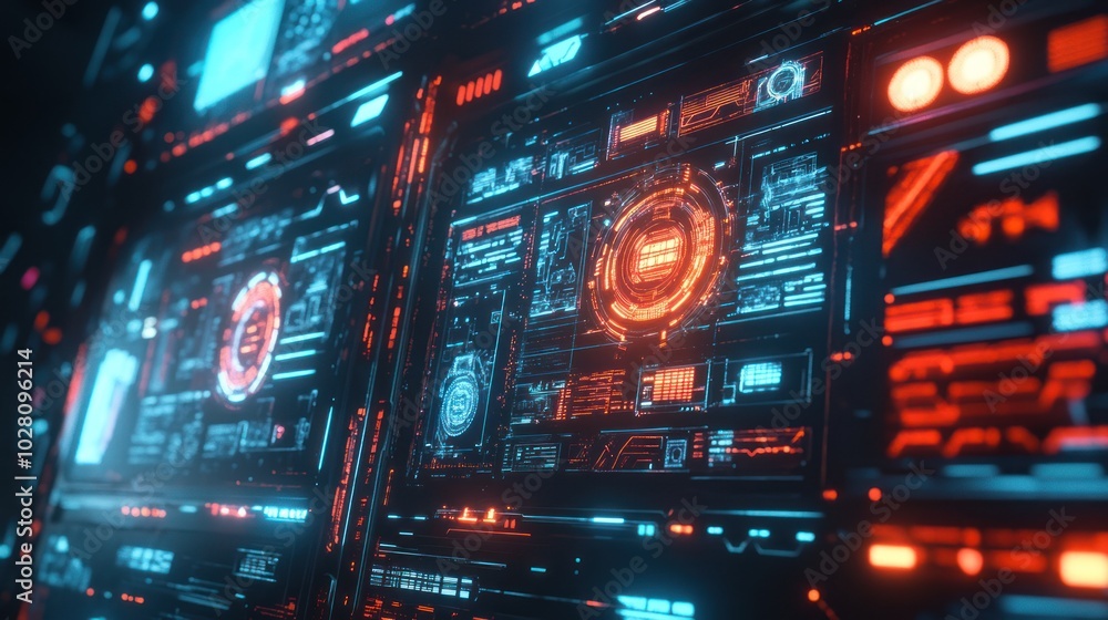 High-tech background with advanced holographic displays, futuristic screens, and digital waves, symbolizing cutting-edge technological advancements. High-tech background with advanced holographic displays, futuristic screens, and digital waves, symbolizing cutting-edge technological advancements.