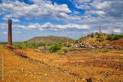 Smelter ruins at Chillagoe, outback Queensland, Australia. photo