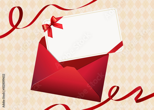 Red envelope and coupon illustration