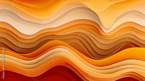 Wallpaper Abstract orange background with a beautiful wave pattern, perfect for wallpapers and graphic designs