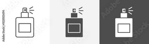 perfume icon Symbol in isolated background