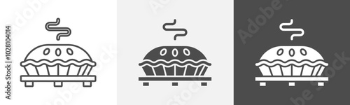 pie icon Symbol in isolated background