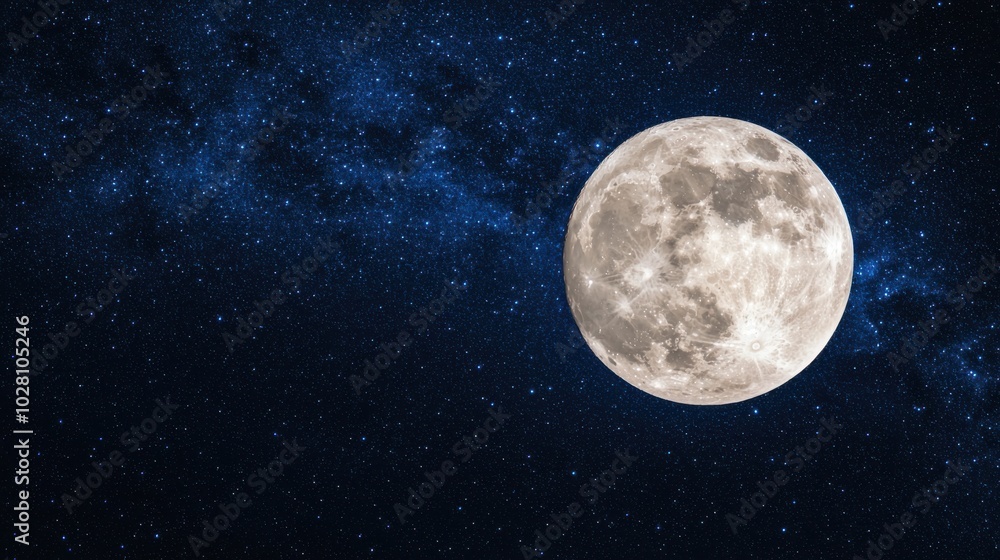 The moon’s surface with distant Earth in space The moon’s surface with distant Earth in space