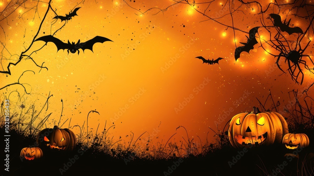Background template with copy text for Halloween poster design Background template with copy text for Halloween poster design