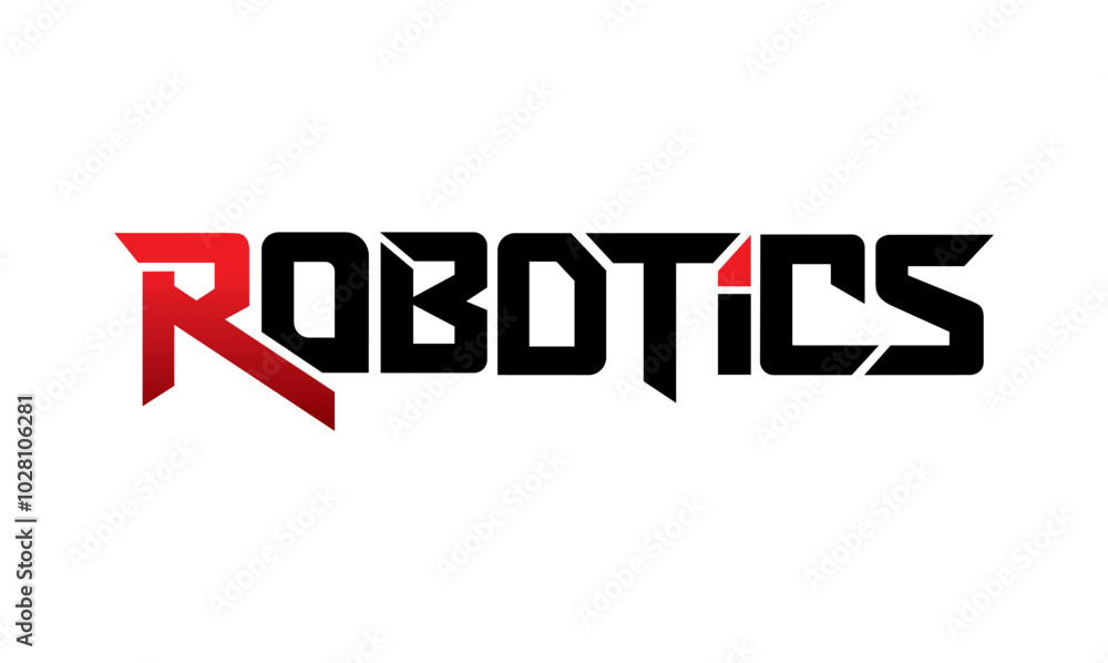 letter robotics design vector symbol