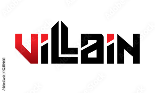 letter villain design vector symbol