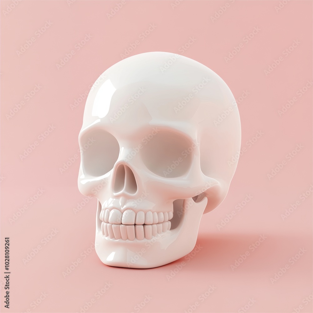 Obraz premium 3D skull. The decoration element for Halloween.