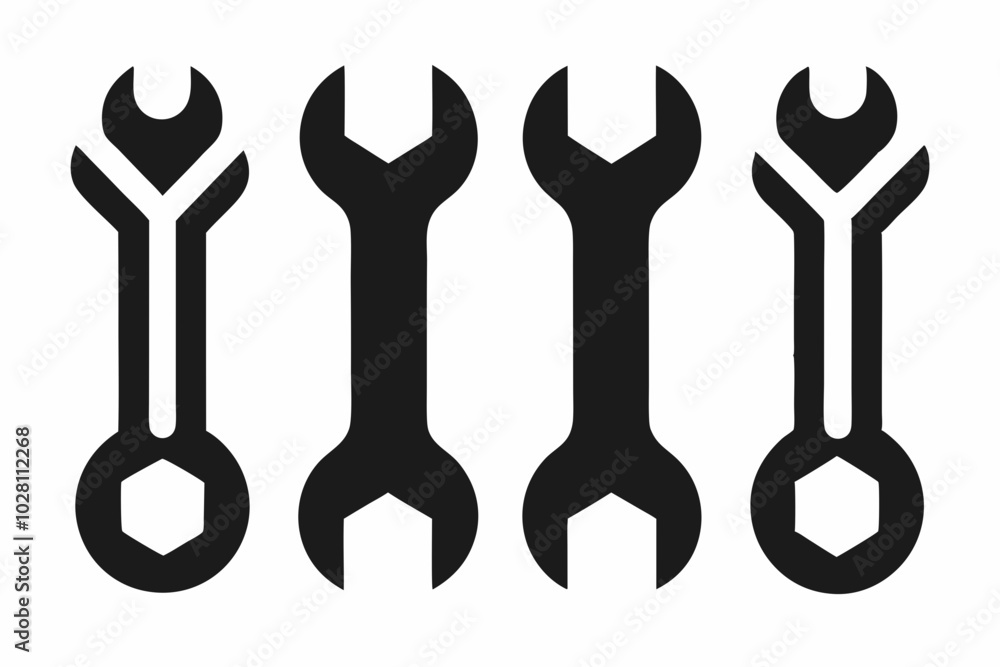 Wrench icons set. Wrench vector icon. Wrench key for servicing in the garage icon vector set
Wrench icons set. Wrench vector icon. Wrench key for servicing in the garage icon vector set