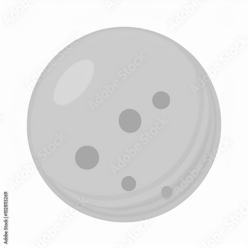 Mercury hand drawn planet isolated on white