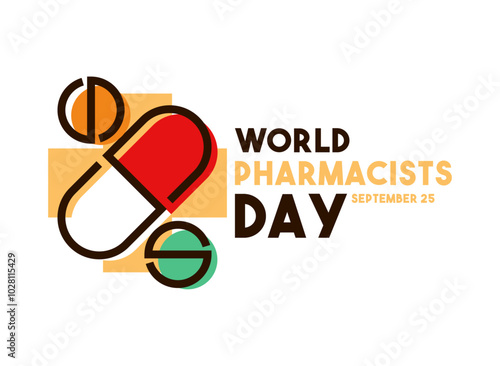 World Pharmacists Day. September 26. Flat design vector.