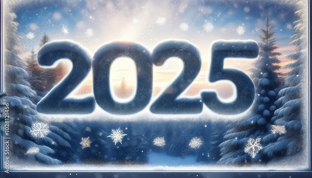 A snowy winter scene with a frosty 2025, symbolizing new beginnings, hope, fresh start, winter celebrations, and a joyful new year. A snowy winter scene with a frosty 2025, symbolizing new beginnings, hope, fresh start, winter celebrations, and a joyful new year.