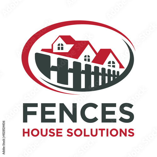 Fences Logo Design Template. Fencing Repair Logo Business.