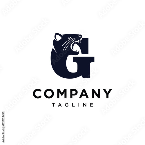 Letter G Tasmanian Devil logo icon vector photo