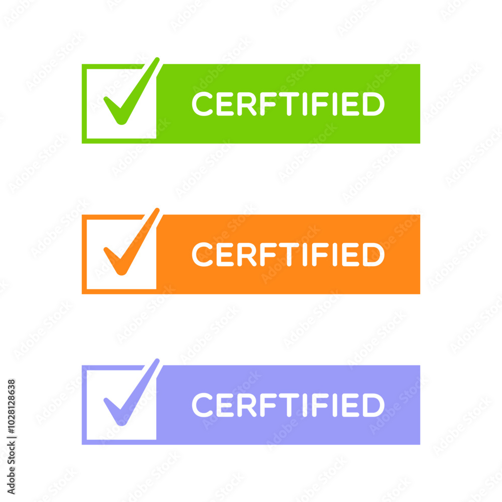 Set of Certified Banner Labels Set of Certified Banner Labels