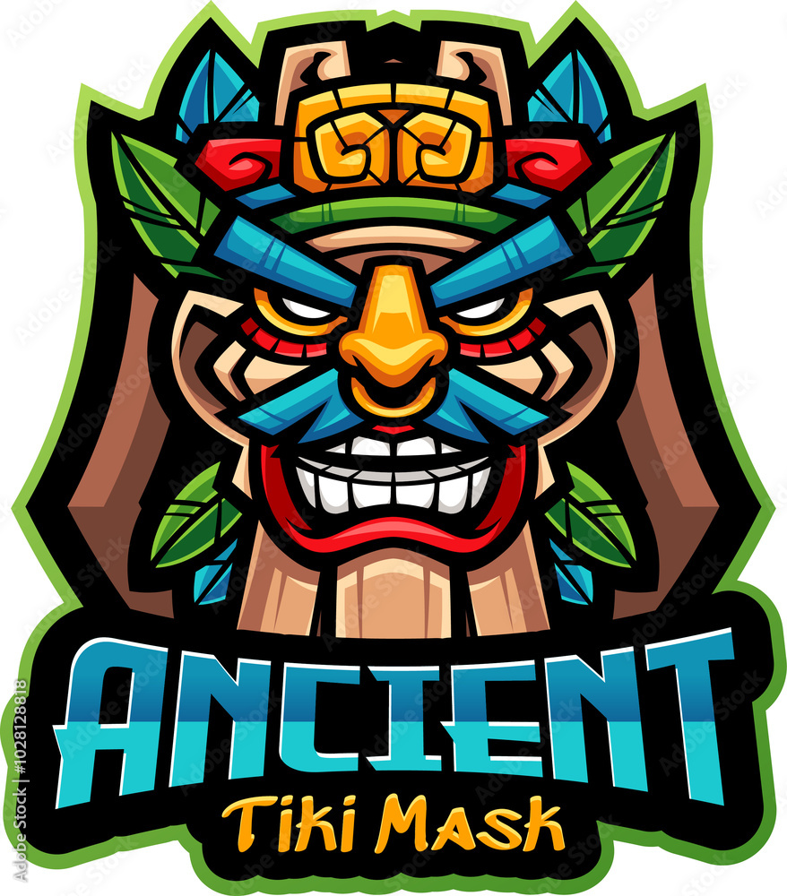 Tiki mask mascot Tiki mask mascot