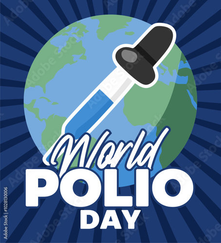 happy polio day with polio vaccine