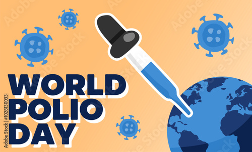 happy polio day with polio vaccine