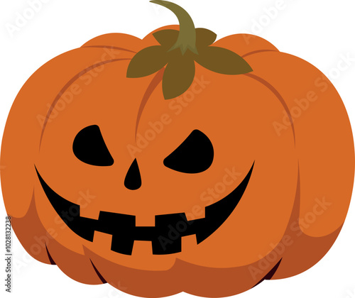 Halloween pumpkin, illustration for backgrounds, designers