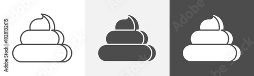 poo icon Vector illustration art