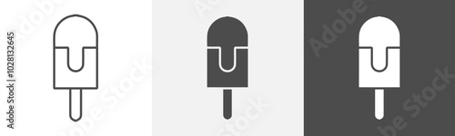 popsicle icon Vector illustration art