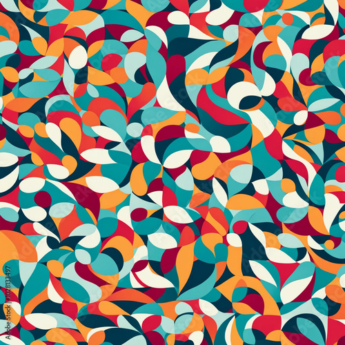 Seamless floral pattern background design