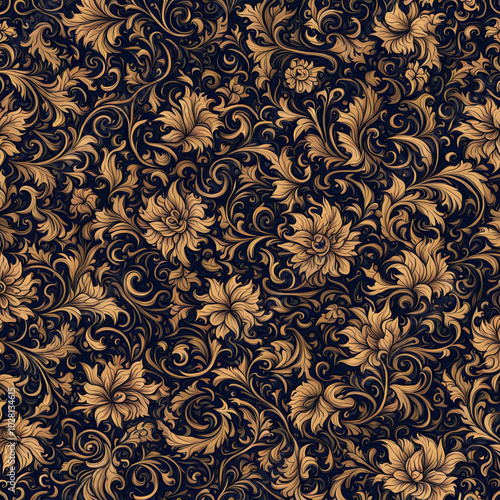 Seamless floral pattern background design