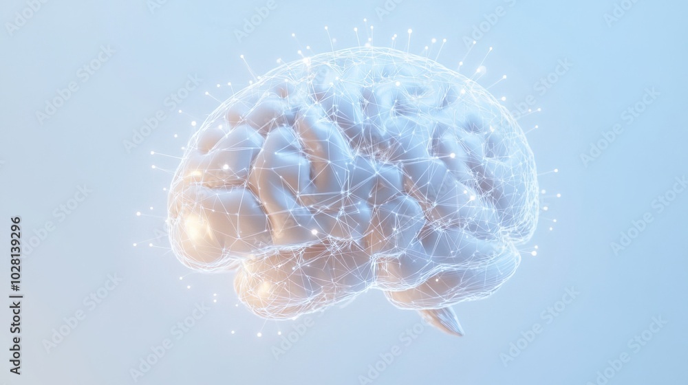 Close-up of human brain with intricate neural pathways, symbolizing cognitive biases and complex thought processes, ideal for educational or scientific presentations. Close-up of human brain with intricate neural pathways, symbolizing cognitive biases and complex thought processes, ideal for educational or scientific presentations.