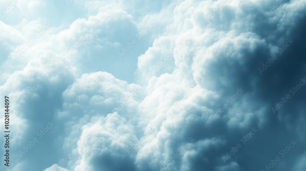 Fototapeta premium Soft cloud texture background: A dreamy, cloud-like texture that brings a sense of lightness and tranquility to the design.
