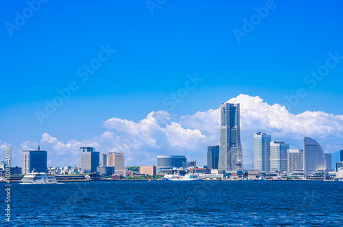 Obraz na płótnie 横浜ベイエリア 全景 w salonie
