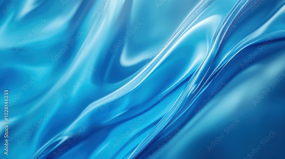 Obraz premium Abstract Blue Liquid Texture