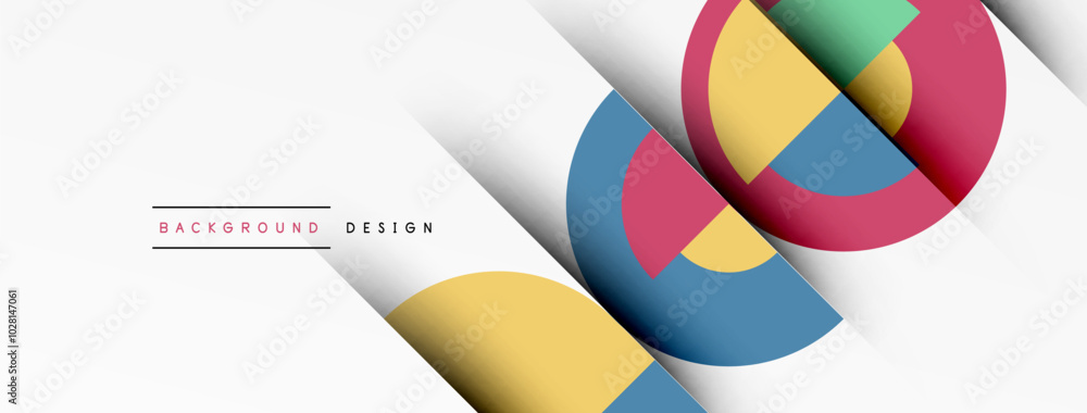 Geometric design abstract background - circles squares Geometric design abstract background - circles squares
