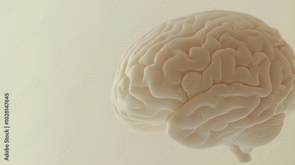 Close-up of human brain with intricate neural pathways, symbolizing cognitive biases and complex thought processes, ideal for educational or scientific presentations.