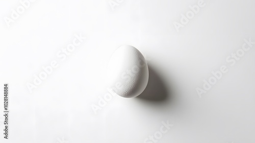 White egg - isolated on white background. 