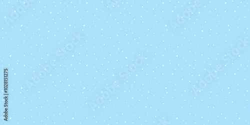 Falling snow background. Background with snowflakes. Winter blue background. Christmas background with snowflakes.