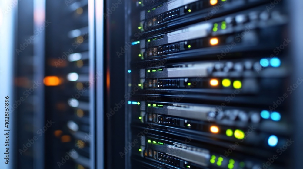 Server Racks in a Data Center Server Racks in a Data Center