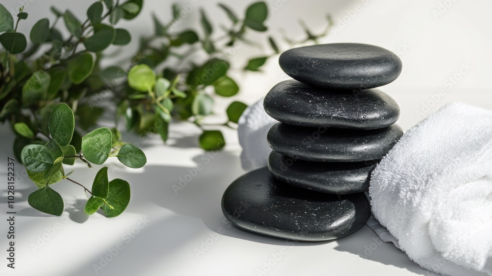Spa Treatment with Black Stones and Eucalyptus Spa Treatment with Black Stones and Eucalyptus