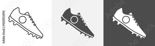 shoes icon Logo art vector in outline