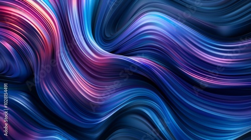 Wallpaper Abstract background with blue and purple lines forming an abstract wave pattern