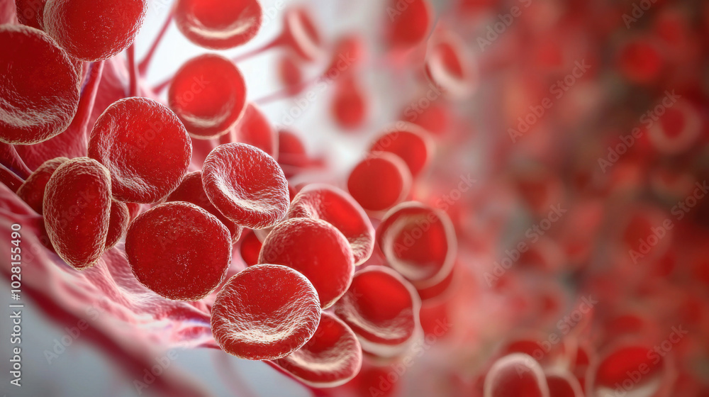 Red Blood Cells in a Vein Red Blood Cells in a Vein