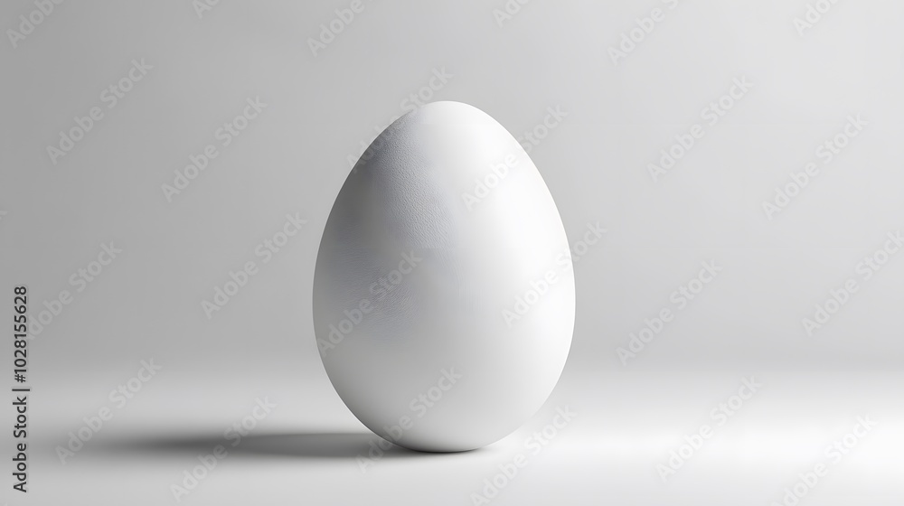 White egg - isolated on white background. White egg - isolated on white background.