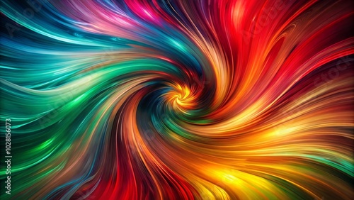 A swirling vortex of vibrant colors, where the spectrum dances in a kaleidoscope of hues, creating a mesmerizing visual symphony.