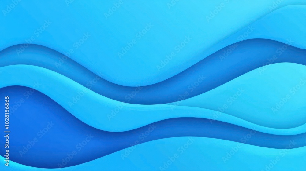 Obraz premium Abstract Blue Wave Background