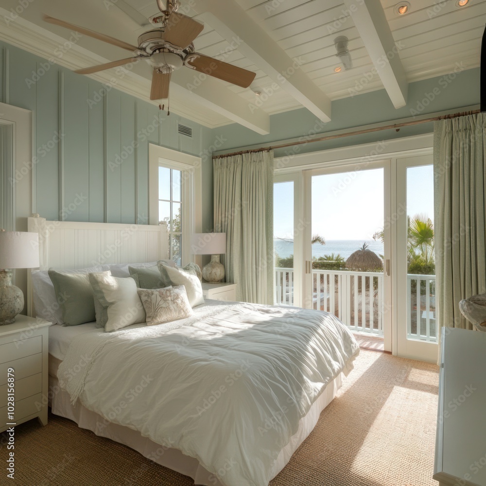 Coastal beach house bedroom design Coastal beach house bedroom design