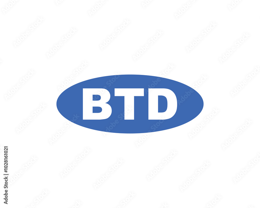 BTD logo design vector template. BTD BTD logo design vector template. BTD