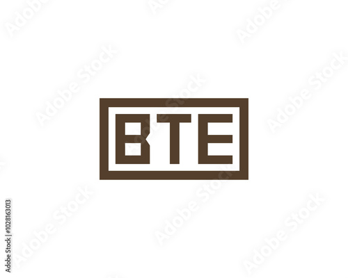 BTE logo design vector template. BTE photo