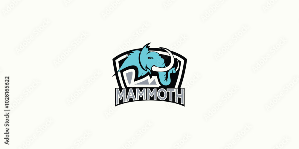 Creative mammoth logo design with unique concept premium vector Creative mammoth logo design with unique concept premium vector